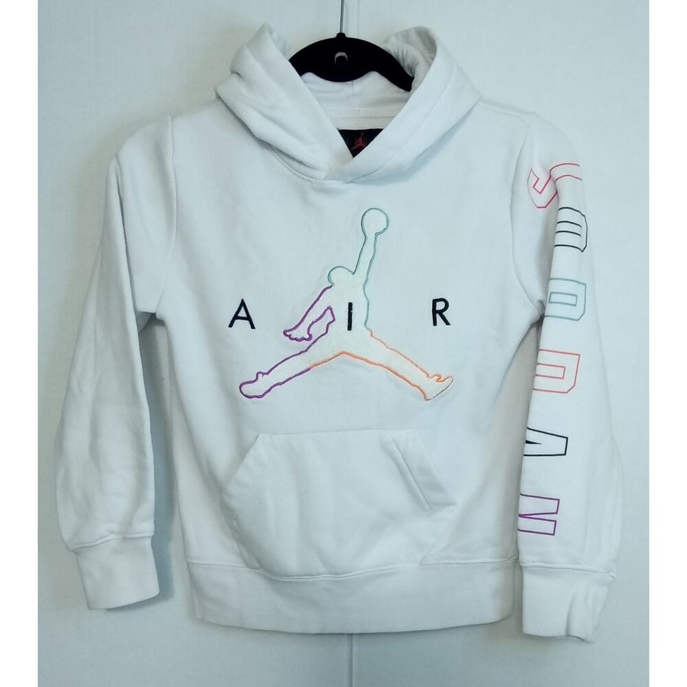 Air Jordan Kids White Hoodie Small (8-10 Years)